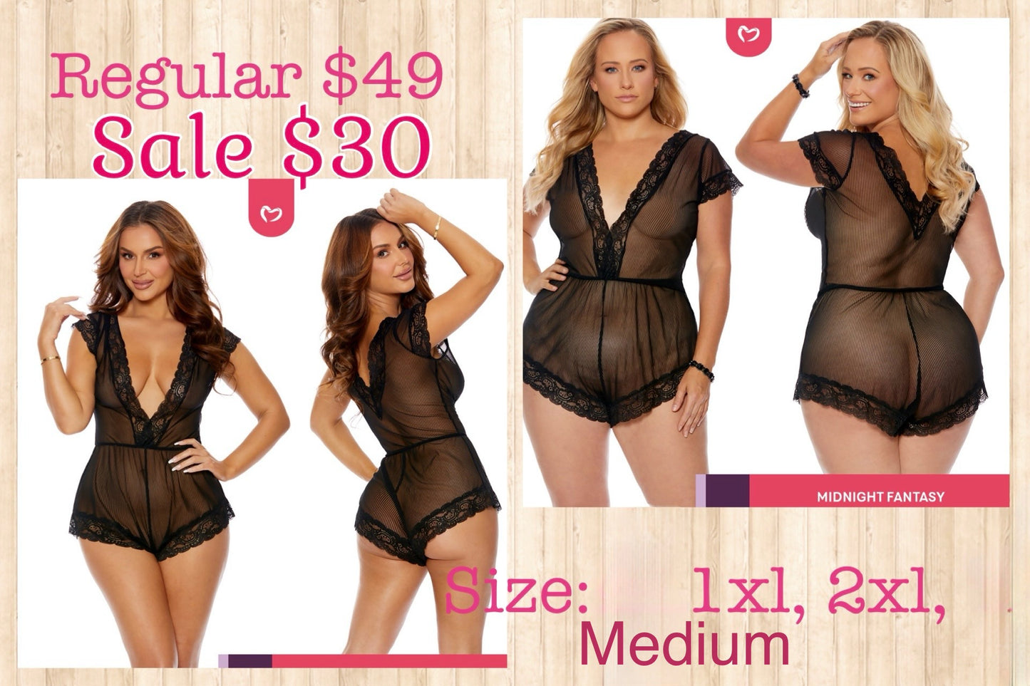 Midnight Fantasy (Med, 1XL, 2XL)